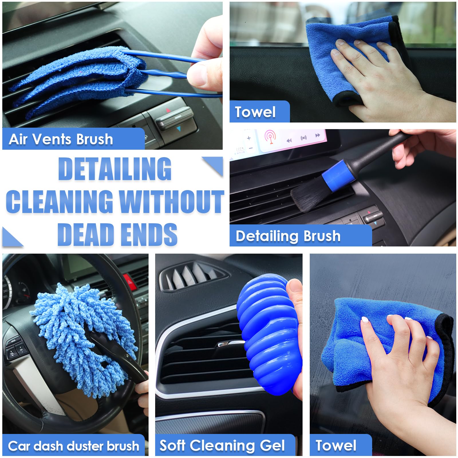 Complete Car Interior Cleaning & Detailing Kit