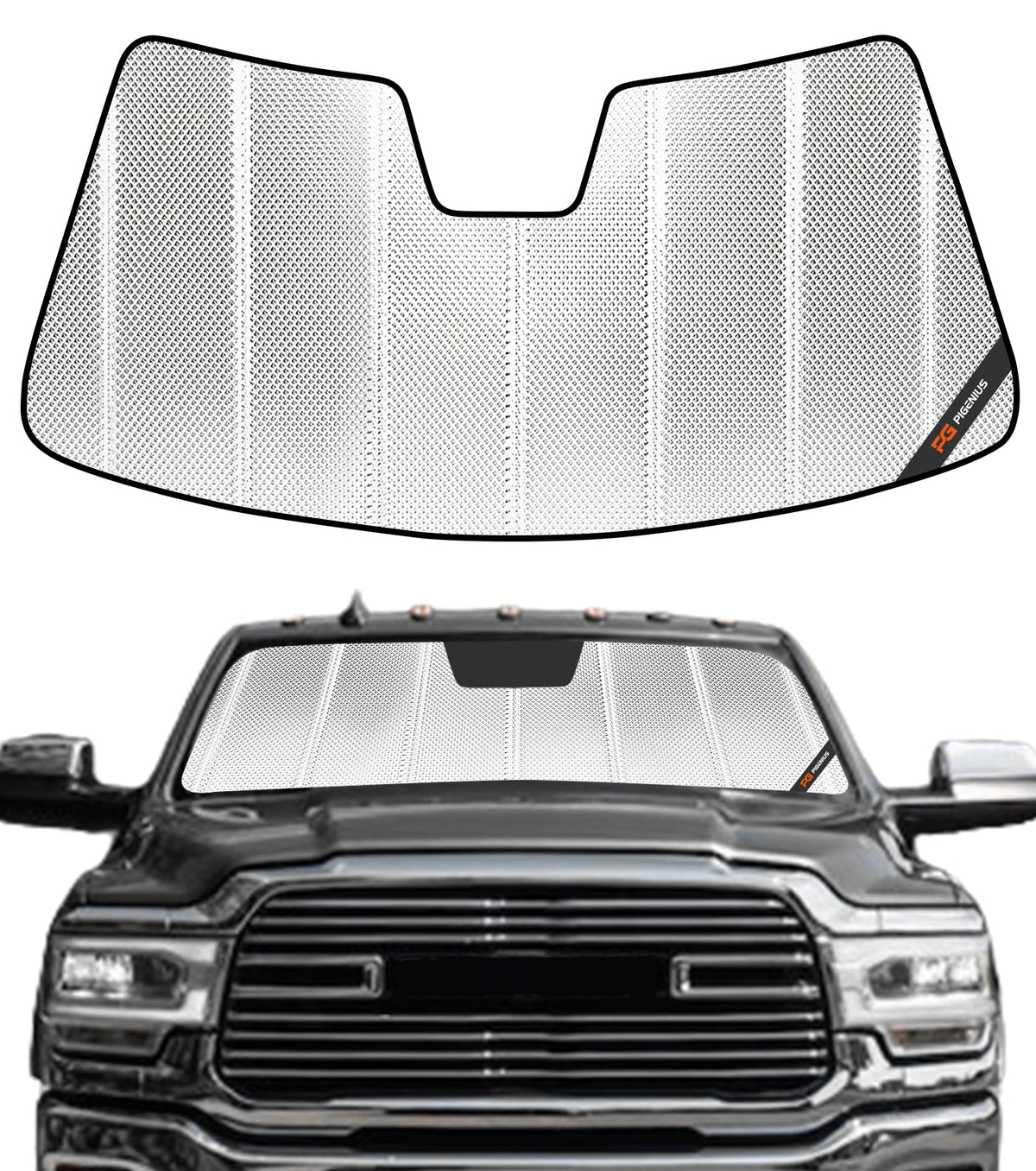 Pigenius Windshield Sunshade for Ram 2500 3500