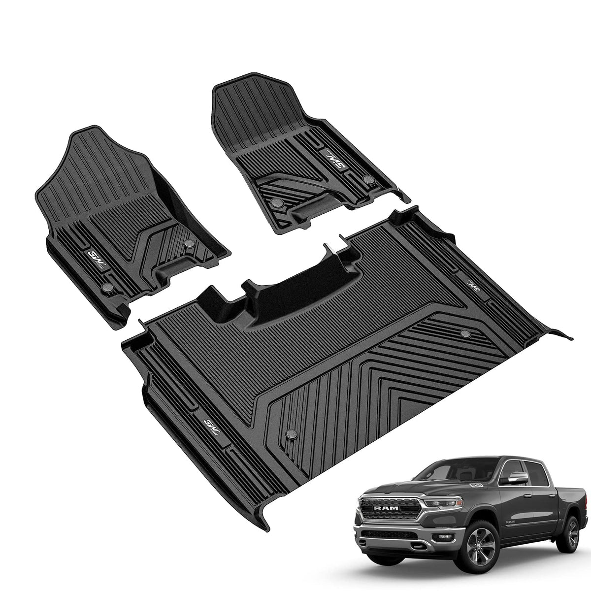 3W Floor mats fit for Ram