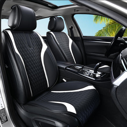 Premium Faux Leather Waterproof Car Seat Covers Full Set