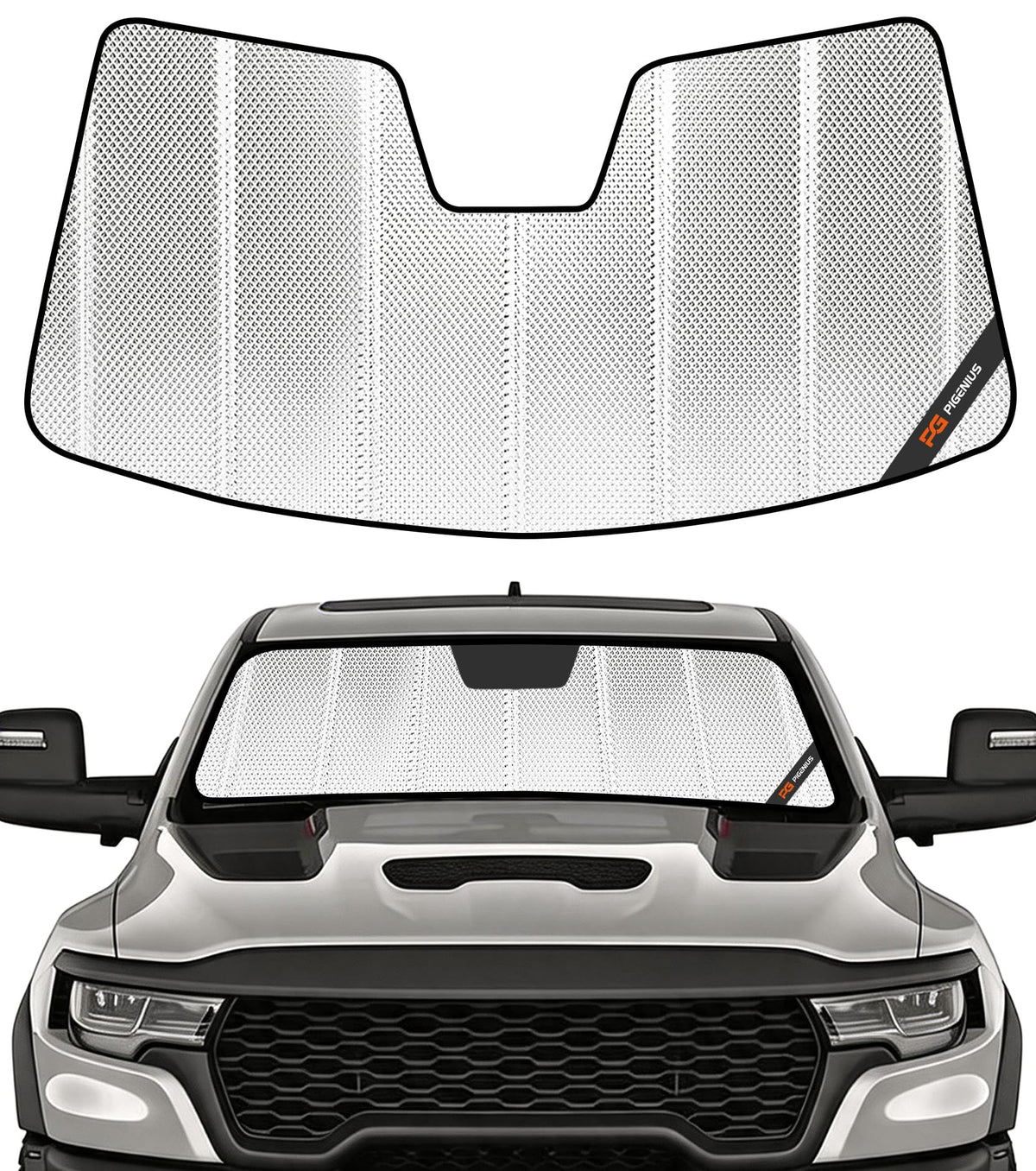 Pigenius Windshield Sunshade for Ram 2500 3500