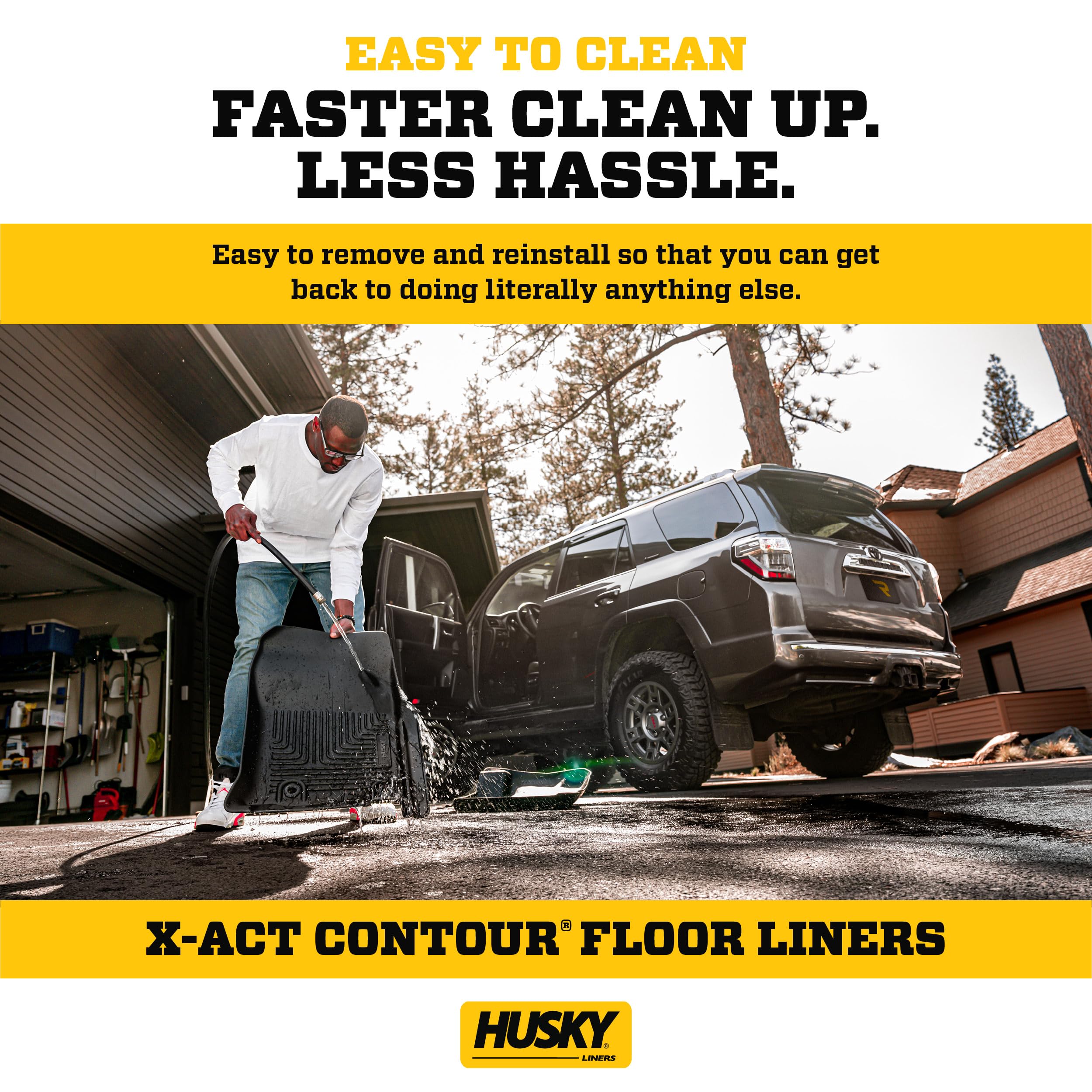 Custom Fit Waterproof Floor Mats Front & Second Row Set
