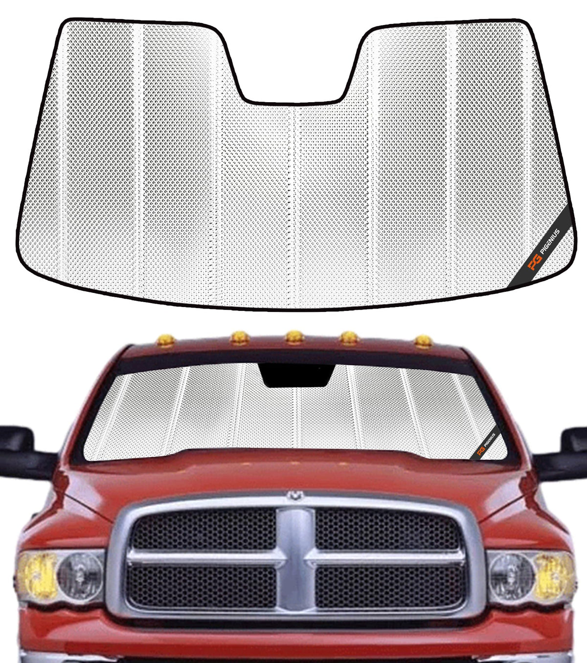 Pigenius Windshield Sunshade for Ram 2500 3500
