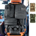 Tactical MOLLE Seat Back Organizer with Detachable Storage Pouches