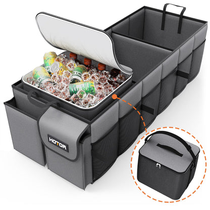 Foldable Trunk Organizer with Removable Cooler Storage